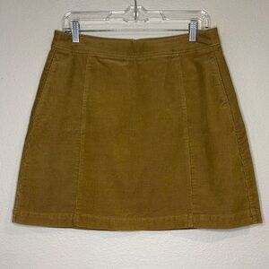 NWOT Uniqlo stretch cotton corduroy mini skirt 10